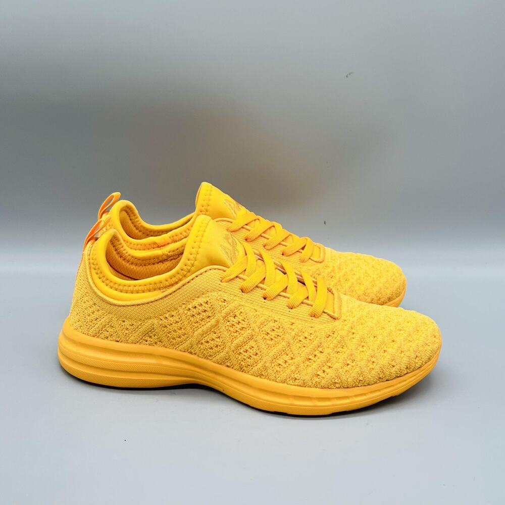 APL Shoes Women 6 Yellow Knit Techloom Phantom Running Athletic Sneakers Comfort